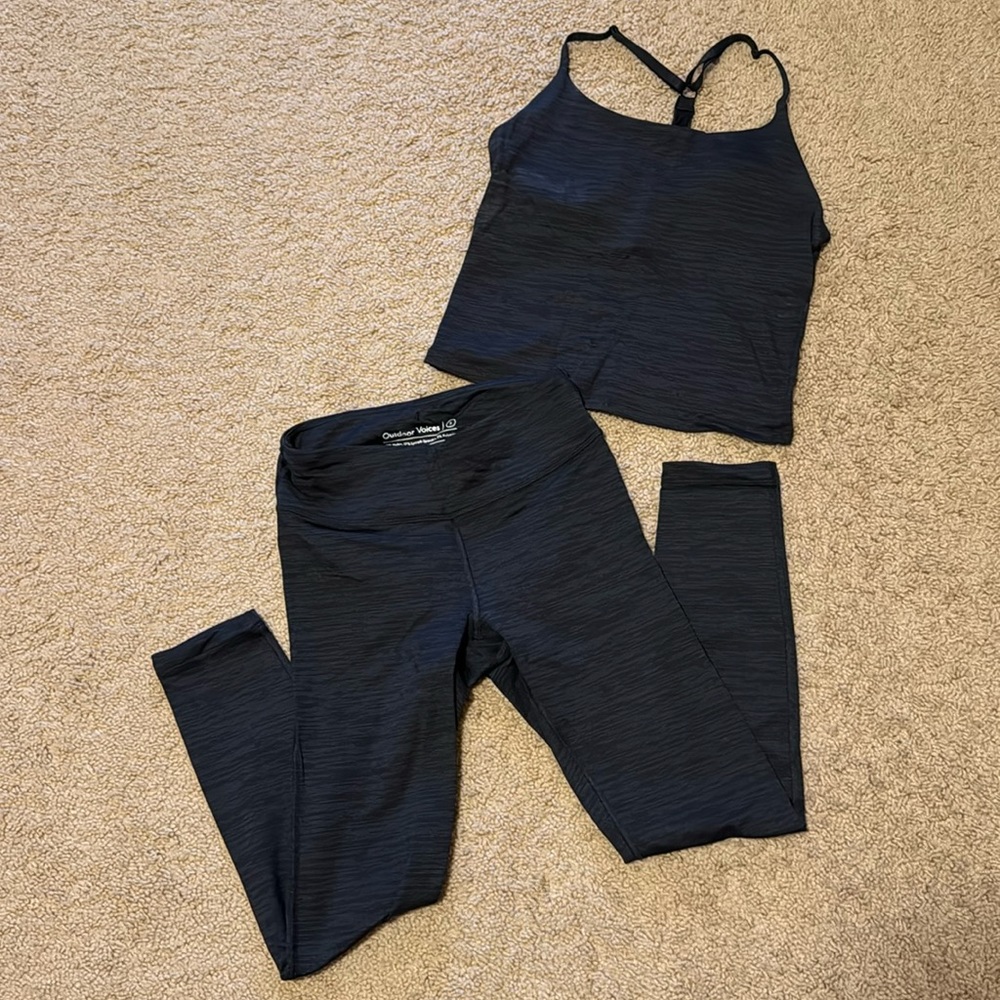 Black workout set